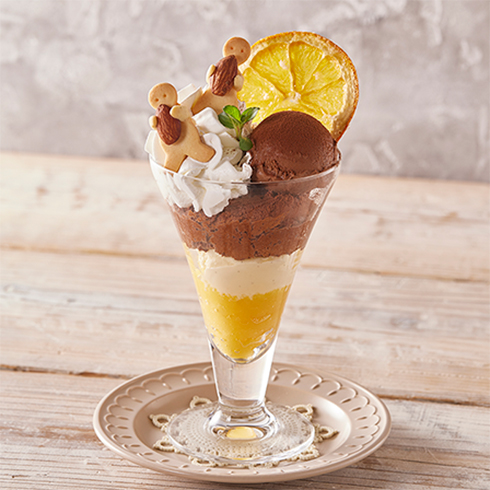 ふんわりチョコムースパフェ