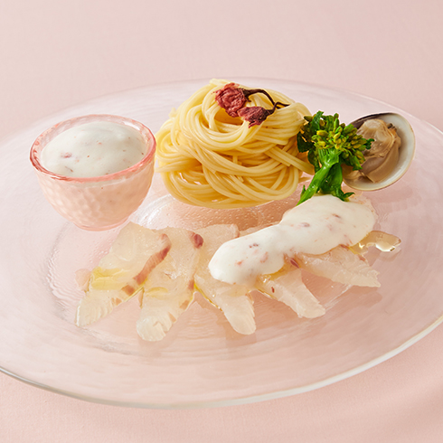 春の冷製<br>カルパッチョサラダ