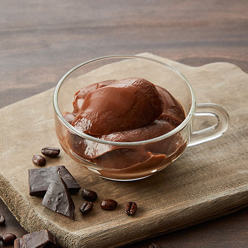 ゼラチン屋さんのチョコレートプリンの素で作るカフェモカプリン