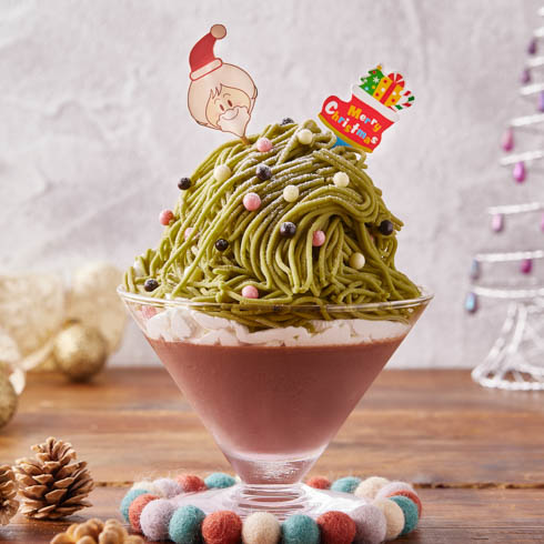 チョコプリンツリーパフェ